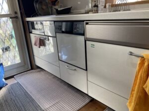 ハーマンの食洗機　撤去収納　FB4510P　ミカド　工事前